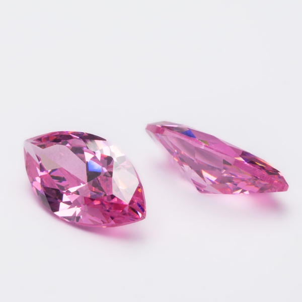 Zirkonia rosa Marquise 16x8 mm